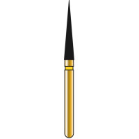 DIATECH Diamanten G859 - Packung 5 Stück gelb extra fein (EF), FG, Figur 166 Konus spitz, 10 mm, ISO 018 - 60032420