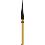 DIATECH Diamanten G859 - Packung 5 Stück rot fein (F), FG, Figur 166 Konus spitz, 10 mm, ISO 018 - 60032422