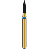 DIATECH Diamanten G860 - Packung 5 Stück blau mittel (M), FG, Figur 245 Flamme, 5 mm, ISO 012 - 60032432