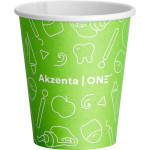 Akzenta ONE Pappbecher - Karton 20 x 50 Stück fresh green, 200 ml - CUPAW26-AKZ-FG-L01