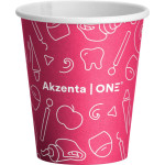 Akzenta ONE Pappbecher - Karton 20 x 50 Stück fuchsia, 200 ml - CUPAW26-AKZ-FU-L01