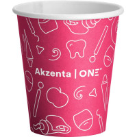 Akzenta ONE Pappbecher - Karton 20 x 50 Stück fuchsia, 200 ml - CUPAW26-AKZ-FU-L01