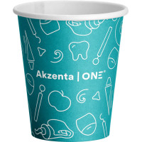 Akzenta ONE Pappbecher - Karton 20 x 50 Stück laguna deep blue, 200 ml - CUPAW26-AKZ-TL-L01