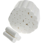 Zahnwatterollen - Karton 5 x 300 g Ø 8 mm x 38 mm, weiß, Größe 1 - 5410
