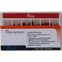 Reciproc (28 mm) (ISO 25), Guttapercha-csúcs, ISO 25 rózsaszín, Guttapercha, 28 mm, 60 darab