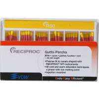 Reciproc (28 mm) (ISO 50), Guttapercha-csúcs, ISO 50 rózsaszín, Guttapercha, 28 mm, 60 darab