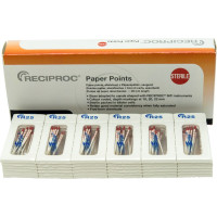 Reciproc (29 mm) (ISO 25), Papírcsúcs, ISO 25 sterilen csomagolva, fehér, 29 mm, 144 darab