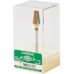 Titanium (79), Labor frézer (Q-fogazás), Kézidarab (HP, Ø 2,35 mm, ISO 104, 44,5 mm) ISO 70 szuperdurva, Keresztvágatú fogazás (ISO 137), Titánnitrid bevonatú keményfém, 14 mm, 1 darab