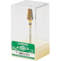 Titanium (79), Labor frézer (Q-fogazás), Kézidarab (HP, Ø 2,35 mm, ISO 104, 44,5 mm) ISO 70 szuperdurva, Keresztvágatú fogazás (ISO 137), Titánnitrid bevonatú keményfém, 14 mm, 1 darab