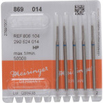 Diamanten 869, gyémántcsiszoló, kék, ISO 014, HP, 5 darab