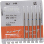 Diamanten 862, gyémántcsiszoló, kék, ISO 016, HP, 5 darab