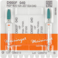 Csiszoló (ISO 45), Kézidarab (HP, Ø 2,35 mm, ISO 104, 44,5 mm) ISO 45 extra finom, extra finom, 2 darab