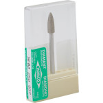 Gyémántcsiszoló (Szintergyémánt) (888 S) (ISO 37) Medium, Kézidarab (HP, Ø 2,35 mm, ISO 104) ISO 37 Láng, ISO-Forma 250, Szintergyémánt, 10 mm, 1 darab