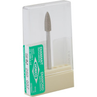 Gyémántcsiszoló (Szintergyémánt) (888 S) (ISO 37) Medium, Kézidarab (HP, Ø 2,35 mm, ISO 104) ISO 37 Láng, ISO-Forma 250, Szintergyémánt, 10 mm, 1 darab