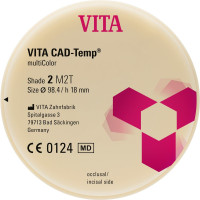 Vita CAD-Temp (multiColor), (98 x 18 mm) (2M2), CAD/CAM-korong (Kompozit), Kompozit, 1 darab