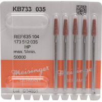 Keramische Schleifer KB733, kerámia-csiszoló, barna, ISO 035, HP, 5 darab