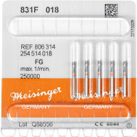 Diamanten 831, gyémántcsiszoló, piros ISO 018, FG, 5 darab