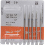 Diamanten 862, gyémántcsiszoló, kék, ISO 014, HP, 5 darab