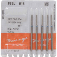 Diamanten 882L, gyémántcsiszoló, kék, ISO 018, HP, 5 darab