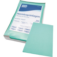 Normtrayeinlagen - 250 darabos csomag, 28 x 18 cm, hellgrün - 23286