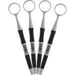 Crystal HD Mundspiegel Soft Grip - 4 darabos csomag, szürke/fekete, méret 5, Ø 24 mm - 50Z362