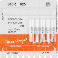 Diamanten 845R, gyémántcsiszoló, kék, ISO 025, FG, 5 darab