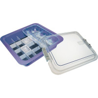 Komplette Materialwanne - Sortiment 1 Materialwanne neonlila inklusive Zubehör