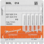 Diamanten 869L, gyémántcsiszoló, kék, ISO 014, FG, 5 darab