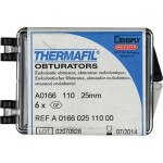 Thermafil (25 mm) (ISO 110), Obturator, ISO 110 röntgenopák, Guttapercha, műanyag, 25 mm, 6 darab