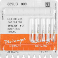 Diamanten 889L, gyémántcsiszoló, sárga, ISO 009, FG, 5 darab