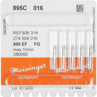 Diamanten 895, gyémántcsiszoló, sárga, ISO 016, FG, 5 darab