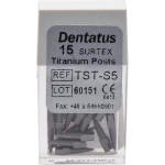 Classic Surtex Titan Wurzelstifte - Packung 15 Stück 7,8 mm, Ø 1,65 mm, Größe 5 - TST-S5