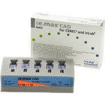 IPS e.max (CAD) (Sirona) (I 12) (Low Translucency) (D4), CAD/CAM-blokk (Kerámia), téglalap alakú, biokompatibilis, Üvegkerámia, 5 darab