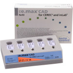IPS e.max (CAD) (Sirona) (C 14) (Low Translucency) (C1), CAD/CAM-blokk (Kerámia), téglalap alakú, biokompatibilis, Üvegkerámia, 5 darab