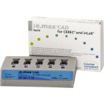 IPS e.max (CAD) (Sirona) (I 12) (High Translucency) (A4), CAD/CAM-blokk (Kerámia), téglalap alakú, biokompatibilis, Üvegkerámia, 5 darab