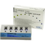 IPS e.max (CAD) (Sirona) (I 12) (High Translucency) (B4), CAD/CAM-blokk (Kerámia), téglalap alakú, biokompatibilis, Üvegkerámia, 5 darab