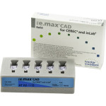 IPS e.max (CAD) (Sirona) (I 12) (High Translucency) (D2), CAD/CAM-blokk (Kerámia), téglalap alakú, biokompatibilis, Üvegkerámia, 5 darab