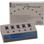 IPS e.max (CAD) (Sirona) (I 12) (High Translucency) (D3), CAD/CAM-blokk (Kerámia), téglalap alakú, biokompatibilis, Üvegkerámia, 5 darab