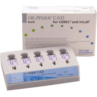 IPS e.max (CAD) (Sirona) (C 14) (High Translucency) (A4), CAD/CAM-blokk (Kerámia), téglalap alakú, biokompatibilis, Üvegkerámia, 5 darab