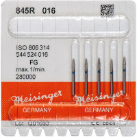 Diamanten 845R, gyémántcsiszoló, kék, ISO 016, FG, 5 darab