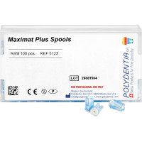 Maximat Plus - utántöltő csomag 100 Einweg-Spulen leer, világoskék - 5122
