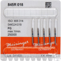 Diamanten 845R, gyémántcsiszoló, kék, ISO 018, FG, 5 darab