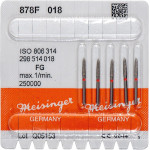 Diamanten 878, gyémántcsiszoló, piros, ISO 018, FG, 5 darab