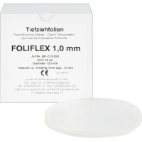Foliflex (N) (1,0 x 120 mm), Mélyhúzó fólia, átlátszó, kerek, 20 darab