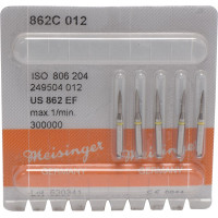 Diamanten 862, gyémántcsiszoló, sárga, ISO 012, RA, 5 darab