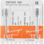 Z5 (79) (Meigrit), Labor frézer (Speciálfogazás), Kézidarab (HP, Ø 2,35 mm, ISO 104, 44,5 mm) ISO 40 Szilánkfogazás, Szilánkfogazás, Keményfém, 2 darab