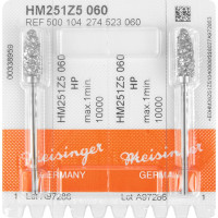 Z5 (251) (Meigrit), Labor frézer (Speciálfogazás), Kézidarab (HP, Ø 2,35 mm, ISO 104, 44,5 mm) ISO 60 Szilánkfogazás, Szilánkfogazás, Keményfém, 2 darab