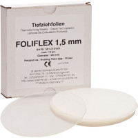 Foliflex (N) (1,5 x 120 mm), Mélyhúzó fólia, átlátszó, kerek, 10 darab