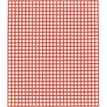 Viaszrács (C), (75 x 65 mm), piros, 20 darab