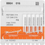 Diamanten 886, gyémántcsiszoló, fekete, ISO 016, FG, 5 darab